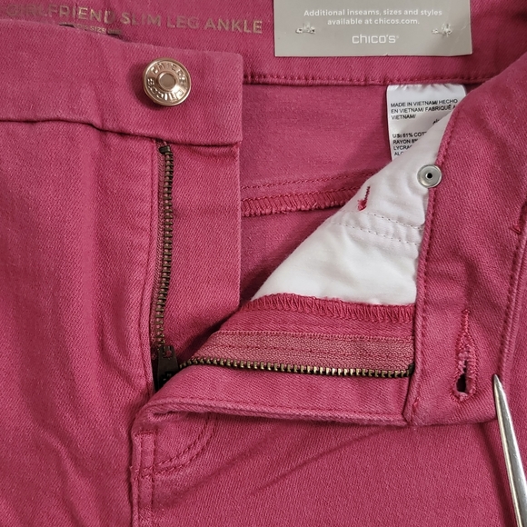 Chicos So Slimming Girlfriend Slim Leg Jeans 00R (US 2R) NEW - Picture 9 of 16